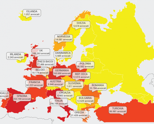 quanti avvocati ci sono in europa infografica